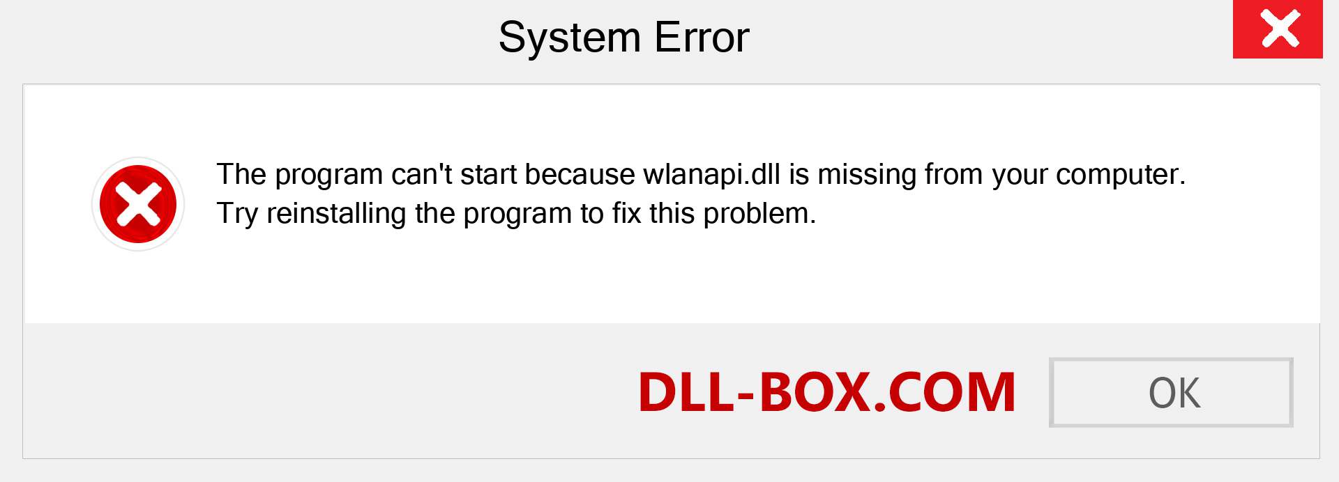  wlanapi.dll file is missing?. Download for Windows 7, 8, 10 - Fix  wlanapi dll Missing Error on Windows, photos, images